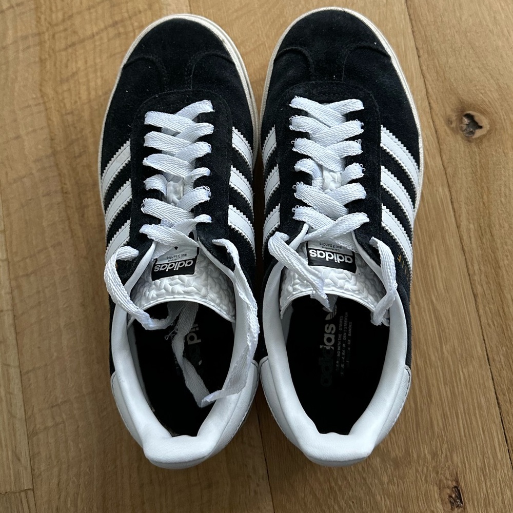 Adidas Gazelle Bold Platform Women's Sneakers - Black/White/Core White